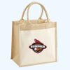 Cotton Pocket Jute Midi Tote Thumbnail