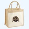 Cotton Pocket Jute Midi Tote Thumbnail