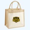 Cotton Pocket Jute Midi Tote Thumbnail