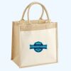 Cotton Pocket Jute Midi Tote Thumbnail