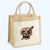 Cotton Pocket Jute Midi Tote Thumbnail