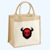 Cotton Pocket Jute Midi Tote Thumbnail