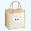 Cotton Pocket Jute Midi Tote Thumbnail