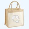Cotton Pocket Jute Midi Tote Thumbnail