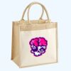 Cotton Pocket Jute Midi Tote Thumbnail