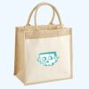 Cotton Pocket Jute Midi Tote Thumbnail