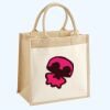 Cotton Pocket Jute Midi Tote Thumbnail