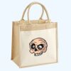 Cotton Pocket Jute Midi Tote Thumbnail