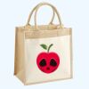 Cotton Pocket Jute Midi Tote Thumbnail