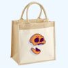 Cotton Pocket Jute Midi Tote Thumbnail