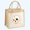 Cotton Pocket Jute Midi Tote Thumbnail