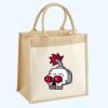 Cotton Pocket Jute Midi Tote Thumbnail