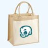 Cotton Pocket Jute Midi Tote Thumbnail