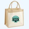Cotton Pocket Jute Midi Tote Thumbnail