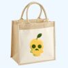 Cotton Pocket Jute Midi Tote Thumbnail