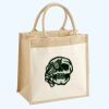 Cotton Pocket Jute Midi Tote Thumbnail