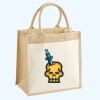 Cotton Pocket Jute Midi Tote Thumbnail