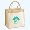 Cotton Pocket Jute Midi Tote Thumbnail
