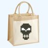 Cotton Pocket Jute Midi Tote Thumbnail