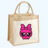 Cotton Pocket Jute Midi Tote Thumbnail
