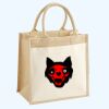 Cotton Pocket Jute Midi Tote Thumbnail
