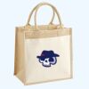 Cotton Pocket Jute Midi Tote Thumbnail