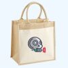 Cotton Pocket Jute Midi Tote Thumbnail
