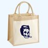 Cotton Pocket Jute Midi Tote Thumbnail
