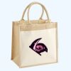 Cotton Pocket Jute Midi Tote Thumbnail