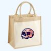 Cotton Pocket Jute Midi Tote Thumbnail