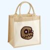 Cotton Pocket Jute Midi Tote Thumbnail