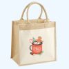 Cotton Pocket Jute Midi Tote Thumbnail
