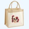 Cotton Pocket Jute Midi Tote Thumbnail