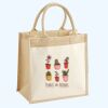 Cotton Pocket Jute Midi Tote Thumbnail