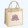 Cotton Pocket Jute Midi Tote Thumbnail
