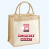 Cotton Pocket Jute Midi Tote Thumbnail