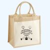 Cotton Pocket Jute Midi Tote Thumbnail