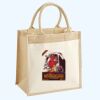 Cotton Pocket Jute Midi Tote Thumbnail