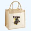 Cotton Pocket Jute Midi Tote Thumbnail