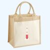 Cotton Pocket Jute Midi Tote Thumbnail