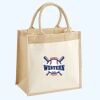 Cotton Pocket Jute Midi Tote Thumbnail