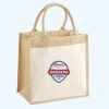 Cotton Pocket Jute Midi Tote Thumbnail