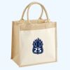 Cotton Pocket Jute Midi Tote Thumbnail