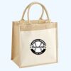 Cotton Pocket Jute Midi Tote Thumbnail