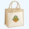 Cotton Pocket Jute Midi Tote Thumbnail