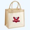 Cotton Pocket Jute Midi Tote Thumbnail