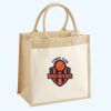 Cotton Pocket Jute Midi Tote Thumbnail