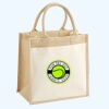 Cotton Pocket Jute Midi Tote Thumbnail