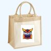 Cotton Pocket Jute Midi Tote Thumbnail