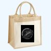 Cotton Pocket Jute Midi Tote Thumbnail